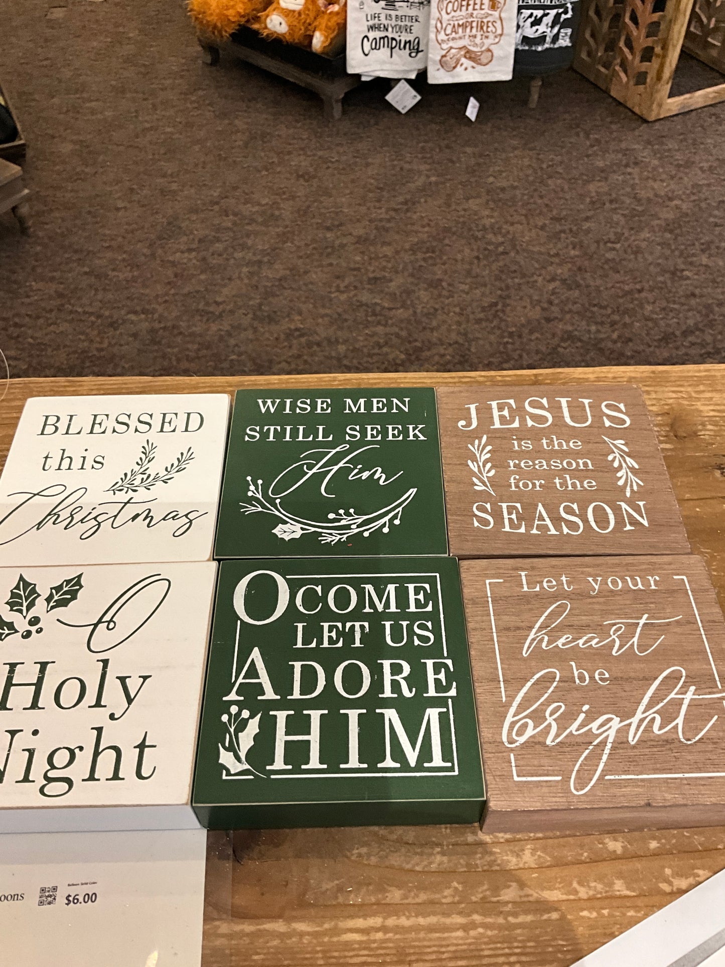 Christmas Young’s Tabletop Signs