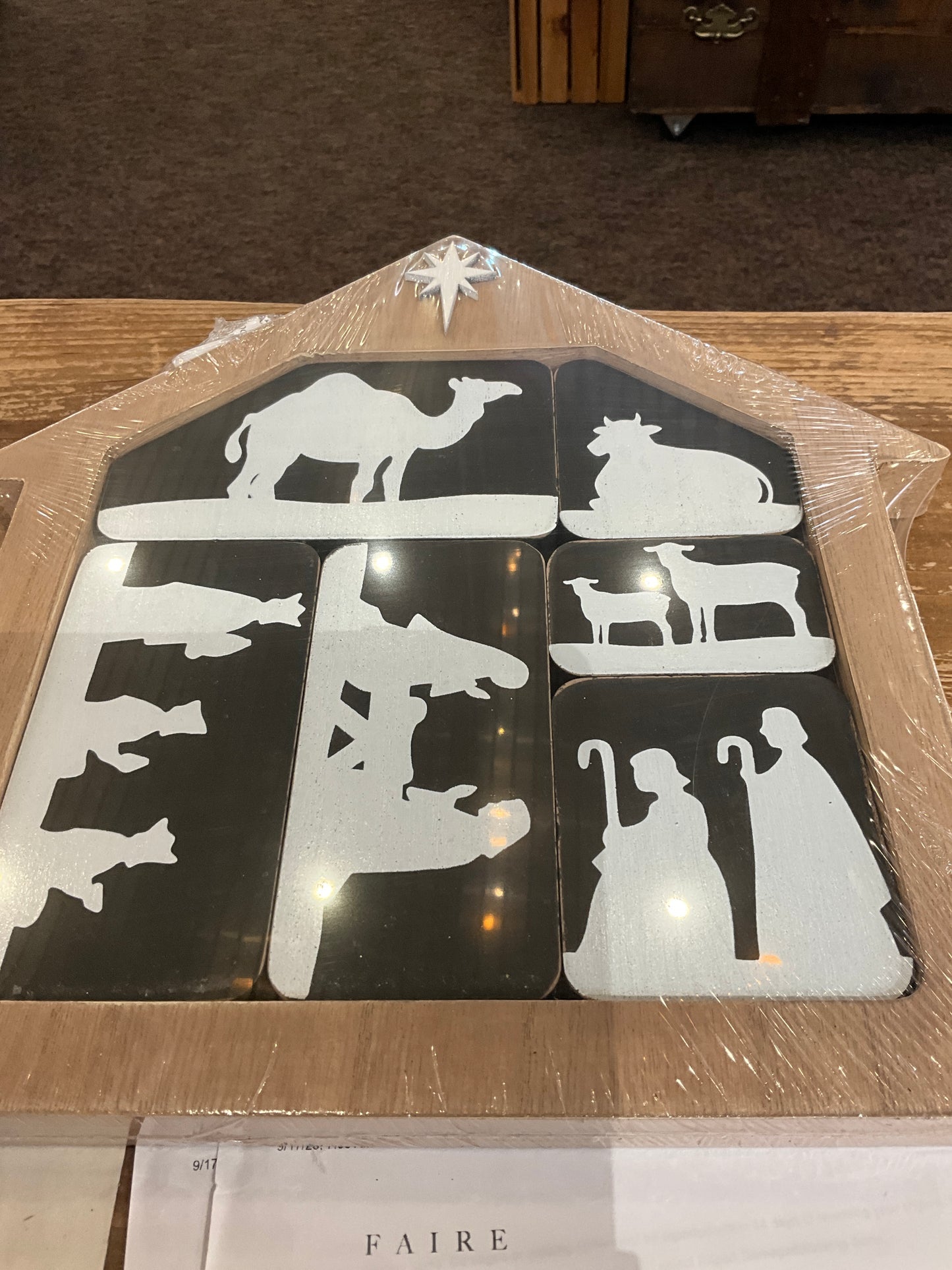 Christmas Woodland Lodge Tabletop Nativity