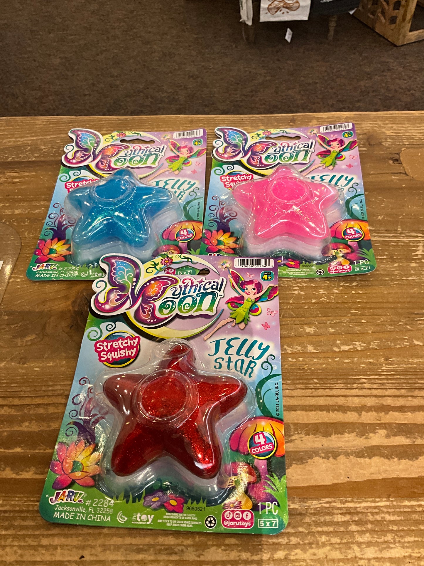 Fidget Toy Plus Jelly Star/Pink/Blue/Red