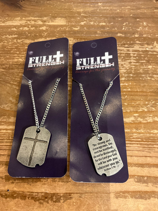 Dicksons Dogtag Cross Necklace