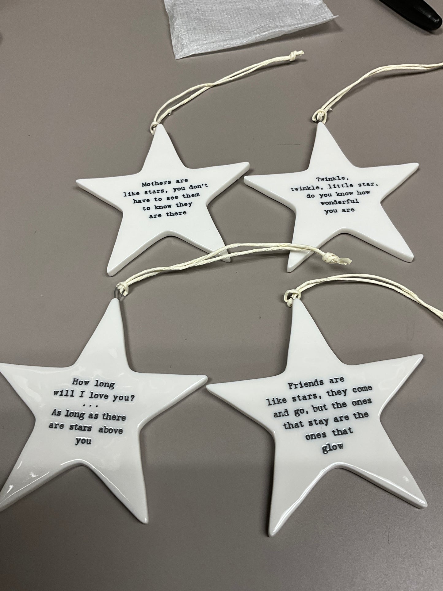 Christmas Two’s Company Star Ornaments