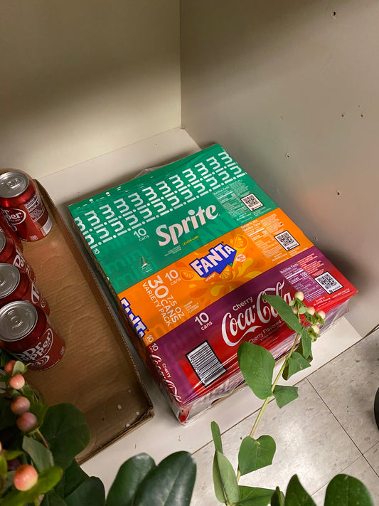 Beverages Mini Cherry Coke/Fanta/Sprite