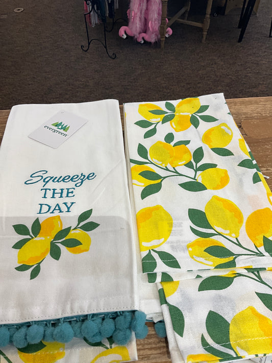 Evergreen Costal Citrus Tea Towel Set
