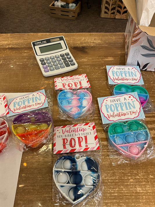 Lauren Lane Heart Shape Pop Toys