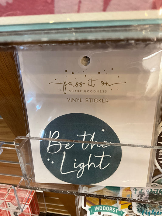 Faithworks Be the Light Sticker