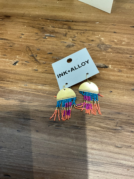 Ink and Alloy Earrings