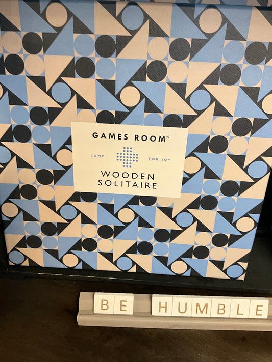 Wooden Solitaire Game