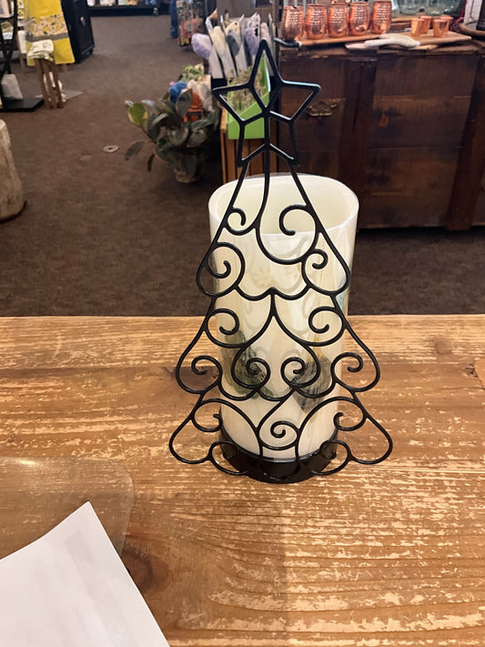 Christmas Evergreen LED Candle