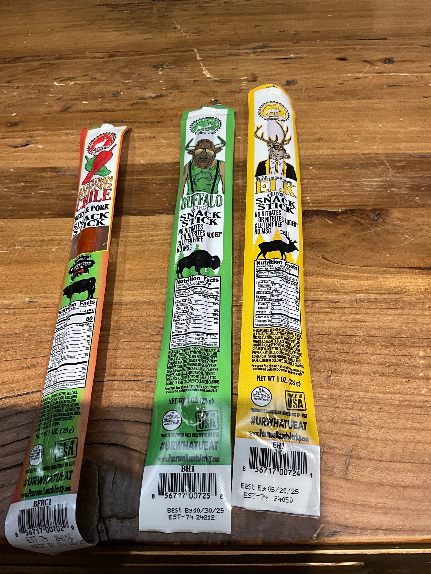 Pearson Ranch Elk & Bison Meat Sticks & Chili Beef & Pork